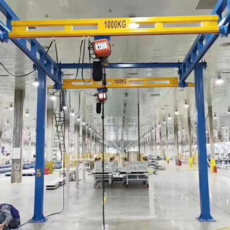 Suspended crane